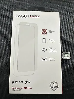 ZAGG InvisibleShield Glass Anti-Glare HD Screen Protector IPhone 14 Pro Max Open • $13.99