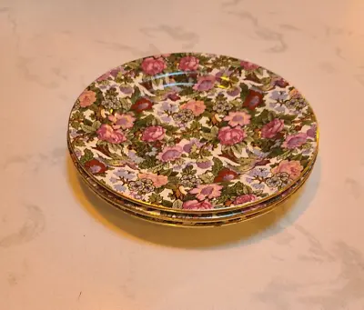 (3) Elegant Antique Crown Ducal Ware England  Victoria Rose  Chintz Plate Set • £62.73