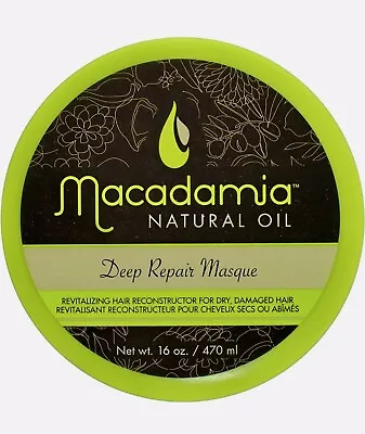 Macadamia Natural Oil Deep Repair Hair Masque Large Pot Of 470ML New Batch • £40