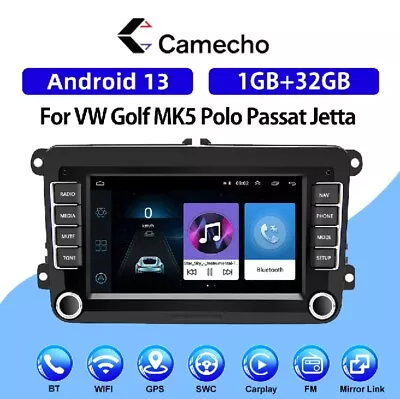 1+32G 7 Android 13 Apple Carplay Car Stereo Radio For VW Golf MK5 MK6 Jetta GPS • $89.99