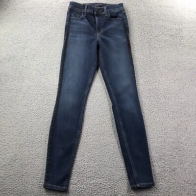 LEVEL 99 Women's Size 27 Misfit Wash Side Stripe Stretch Denim Skinny Jeans • $19.99