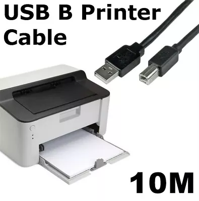 $16.95 • Buy 10M USB 2.0 Data Cable Computing Printers Scanners Hubs External HDDs