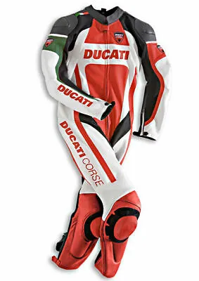 Ducati Motorcycle Leather Racing Suit Motorbike Riding Suit All Sizes Available • $356.21