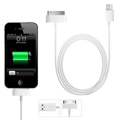 30 Pin Cable USB Data Charging Charger Lead For IPhone 4S 4 IPad 3 2 1 OLD TYPE • £2.94