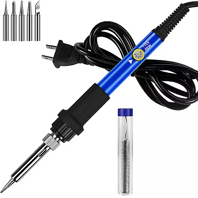 Soldering Iron Electric Gun Adjustable Temperature 60W Welding Solder Wire Kit • $8.09