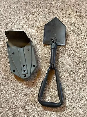 USGI E-Tool Entrenching Tool Shovel With MOLLE II Vinil Carrier Pouch • $39.99