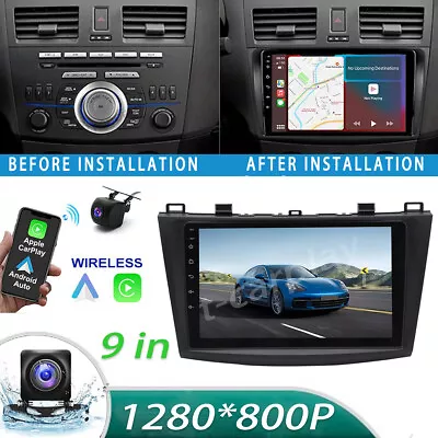 For Mazda 3 2010-2013 Android 12 Car Play Stereo Radio Head Unit GPS Backup CAM • $108.99