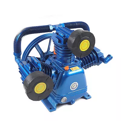 175PSI 10HP 7.5KW W Style 3-Cylinder Air Compressor Pump Motor Head Double Stage • $346.75