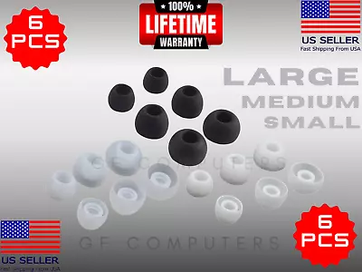 6 Silicone SML Cushion Earbud Ear Tips For Soundcore Liberty 4 Headphones • $4.89