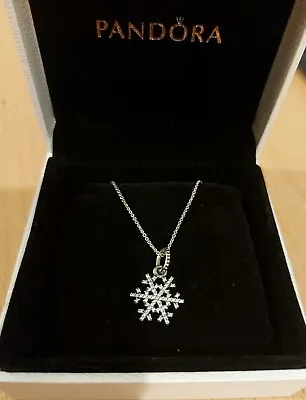 $80 • Buy Pandora Snowflake Necklace Sterling Silver