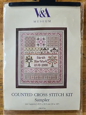 Victoria & Albert Museum Counted Cross Stitch Kit Sampler NEW K3734 • $13