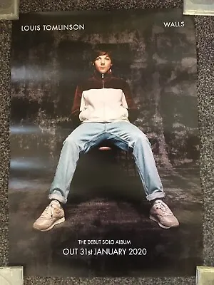 LOUIS TOMLINSON - RARE MUSIC PROMO POSTER - WALLS ALBUM - OFFICIAL ISSUE 42x30cm • £12.99