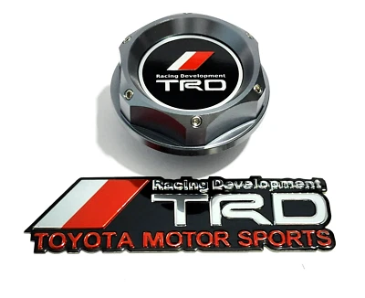 $32.99 • Buy Gunmetal Billet Racing Engine Oil Filller Cap For Scion &trd Emblem