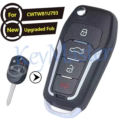 Upgraded Flip Remote Key For Ford Explorer Mustang Edge Fob 4 Buttons CWTWB1U793 • $19.49