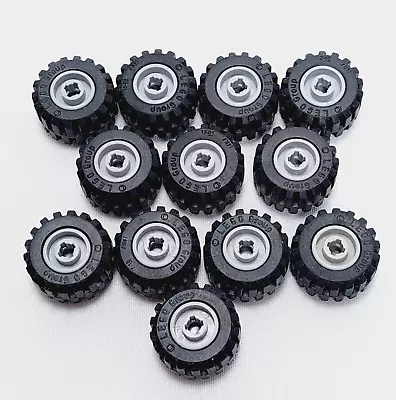 LEGO Black Wheel Tyre 21 X 12 Tire Assembly Grey 6014/ 87697 Vehicle X12 J • $22.99