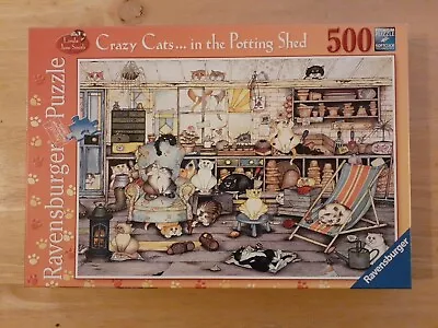 Ravensburger 500 Piece Jigsaw Puzzle. Crazy Cats...in The Potting Shed • £3.29