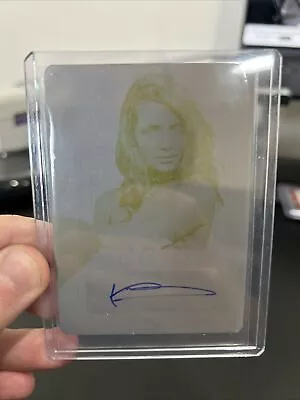 2023 Leaf Metal Pop Century Printing Plate Yellow 1/1 Mischa Barton Auto Uk2 • $99