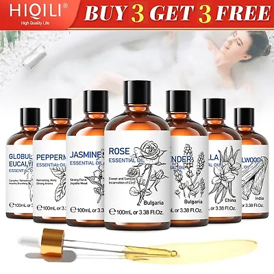 $22.07 • Buy 100ml Essential Oil -Pure Natural - Diffuser Aromatherapy Oil - Skin Massage SPA