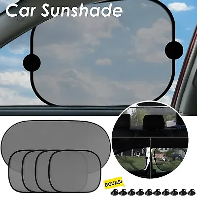 5Pcs Side Front Rear Window Screen Mesh Sunshade Sun Shade For Car UV Protection • $13.99