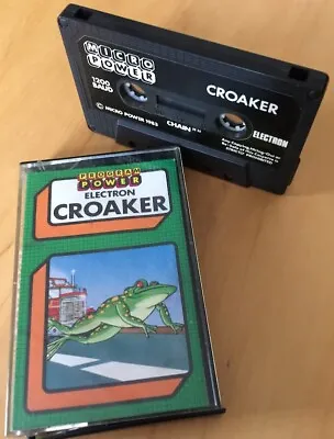 Croaker Acorn Electron Game Cassette Tape Program Power • £4