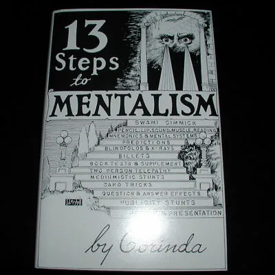  13 (Thirteen) Steps To Mentalism By Corinda Superb Mentalism Hardback Book! • $49.76