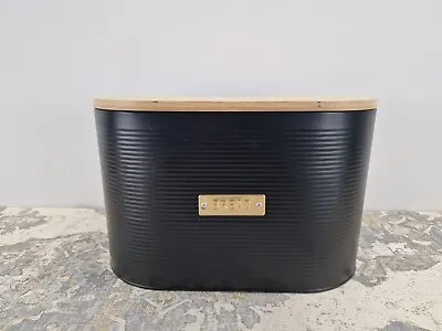 Typhoon Otto Black Bread Bin - Black (1401151) - A1 • £16.95