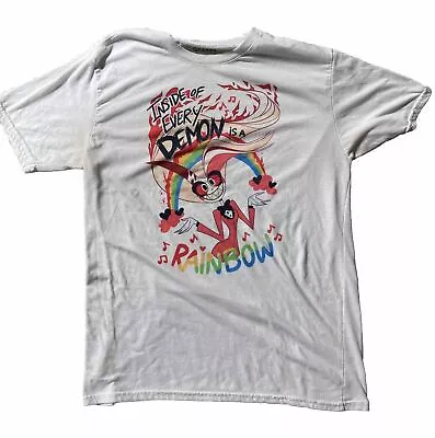 Hazbin Hotel Pilot Charlie T-shirt Size M Inside Of Every Demon Is A Rainbow • £4.99