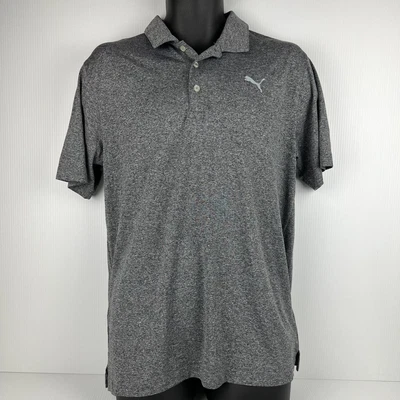 $39.99 • Buy Puma Golf Polo Shirt Mens M Grey/White 58/77