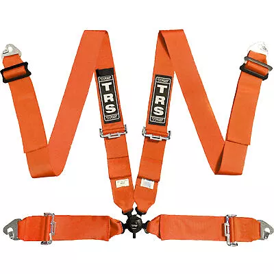 TRS Magnum 4 Point FIA Approved Race / Rally Harness With 3 Inch Straps - Orange • £211.68