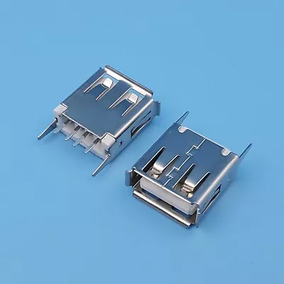 $1.90 • Buy 10Pcs USB Type A 4Pin Straight Female Socket PCB Mount Solder Connector