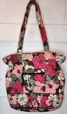 Vera Bradley Laura Tote/Purse In  Mocha Rouge  • $21.99