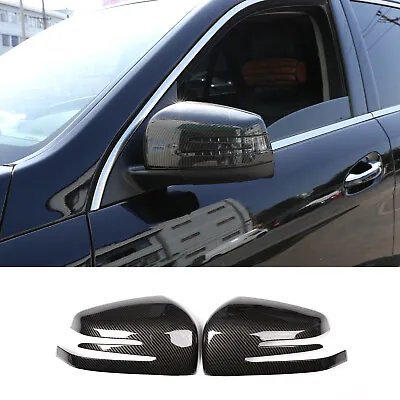 Carbon Fiber Rearview Mirror Cover For Mercedes Benz ML GL GLE GLS 2013-2019 • $24.99