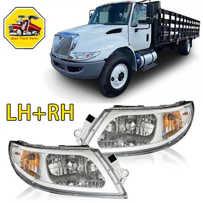 For International Truck 4100 4200 4300 4400 8500 8600 Headlight Headlamp W/Bulbs • $168.99