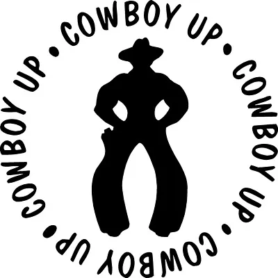 $12.99 • Buy COWBOY UP CLUB GAITED HORSE  5  Equestrian Decal Sticker Car Truck Trailer   