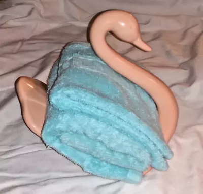 Vintage Swan Towel Holder California Pottery Relco 501 Sundance Peach Pink 1978 • $14.50