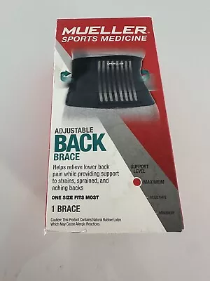 Mueller Sports Medicine Adjustable Lumbar Back Brace One Size Fits Most All #113 • $12