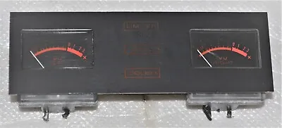 Unbranded Vu Meters Pair Mounted On 5 1/4 X 2 Inch Plate From Audio Gear  • $19.99