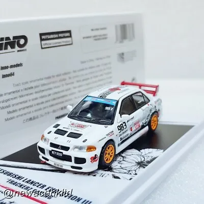 Mitsubishi Lancer Evolution Iii Trackerz Inno64 Model 1/64 #in64-evoiii-trackerz • $26