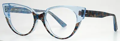 JEAN LAFONT Image F 3153 Blue Womens Cat Eye Full Rim Eyeglasses 52-18-142 B:44 • $169.99