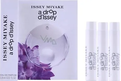 3 PC Issey Miyake A Drop D'Issey Eau De Parfum Sample Vial Spray 3 X 0.02 Oz NIB • $18