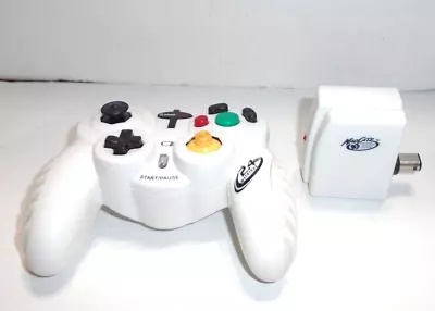 Gamecube Wireless Mad Catz Controller W/Receiver Dongle White! (Gamestop) • $15.95