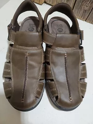 EARTH Spirit Men's Brown Leather Outdoor Casual Fisherman Sandals Size 13 • $16.99