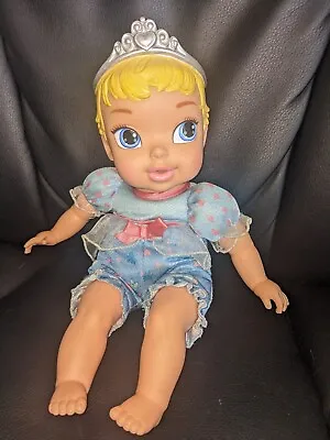 Jakks Tollytots My First Disney Princess Cinderella Baby Doll Soft Body W/crown • £9.99