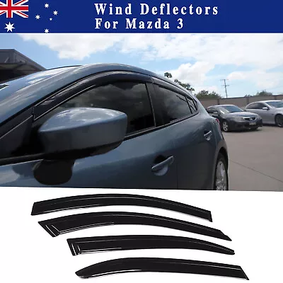 Window Sun Weather Shield Weathershields For Mazda 3 BM BN Sedan Hatch 2013-2019 • $37.99