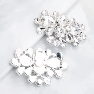 £7.05 • Buy  Bride Crystal Shoe Buckle Decorative Clips Shoes Jewelry Decoration