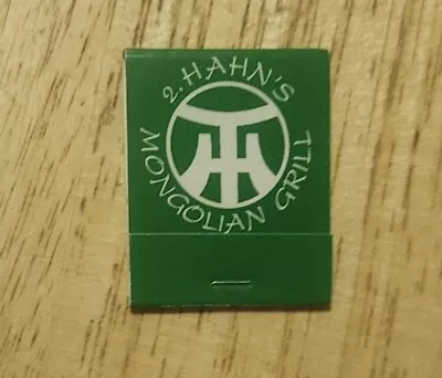 Vintage Matchbook 2 Hahn’s Mongolian Grill Louisville Kentucky Asian Restaurant • $9.99