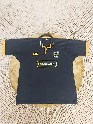 London Wasps Home Rugby Union Shirt 2003/04 - Canterbury - Adult XL • £39.99