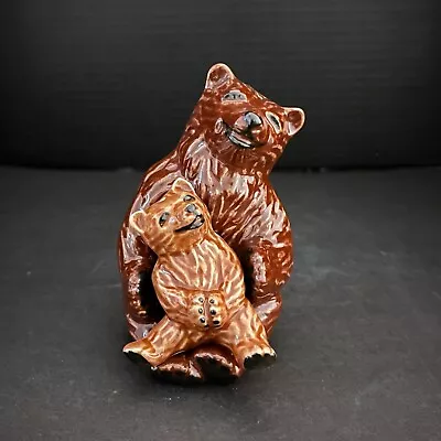 Madison Ceramic Arts Studio Vintage Bear And Cub Salt And Pepper Shaker • $16.92