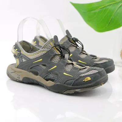 TheNorthFace Hedgefrog Sandal Active Hiking Slingback Closed Toe Gray Boy 5 Wm 6 • £38.92