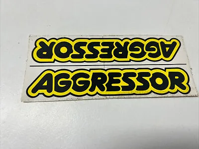 VINTAGE BMX GT AGGRESSOR  NOS DECAL OLD SHOP STOCK SCHOOL STICKER BIKE 80s • $12.99